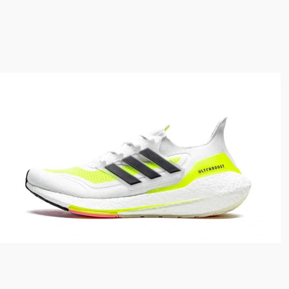 UltraBoost 21 'White Solar Yellow'